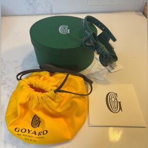 NWT Goyard OSCAR COLLAR in green size 3. See specs in photo for dog or cat